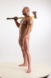 Duncan Standing Pose With Axe